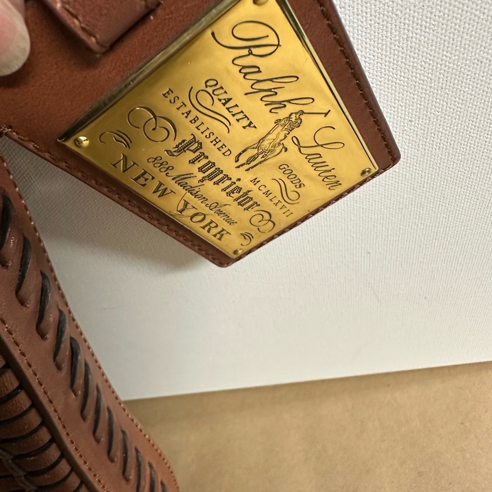 Elegant and rare Ralph Lauren Brown Leather Bag from the Safari collection - Picture 5 of 14